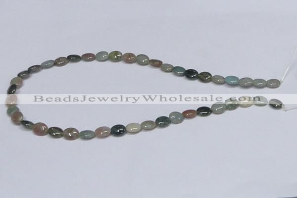 CAB456 15.5 inches 8*10mm oval indian agate gemstone beads wholesale