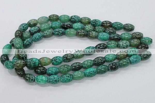 CAB51 15.5 inches 12*16mm egg-shaped peafowl agate gemstone beads