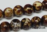 CAB611 15.5 inches 12mm round leopard skin agate beads wholesale