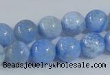 CAB647 15.5 inches 12mm round fire crackle agate beads wholesale