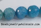 CAB657 15.5 inches 16mm faceted round fire crackle agate beads