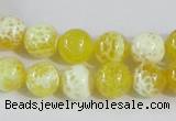 CAB660 15.5 inches 10mm round fire crackle agate beads wholesale