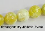 CAB662 15.5 inches 14mm round fire crackle agate beads wholesale