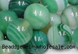 CAB718 15.5 inches 14mm round green agate gemstone beads wholesale