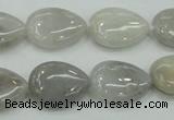 CAB908 15.5 inches 13*18mm flat teardrop natural crazy agate beads