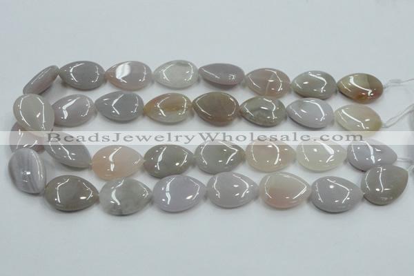 CAB958 15.5 inches 18*25mm flat teardrop ocean agate gemstone beads