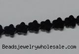 CAB987 15.5 inches 8*8mm star black agate gemstone beads wholesale