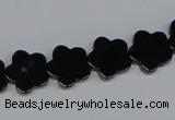 CAB988 15.5 inches 12*12mm star black agate gemstone beads wholesale