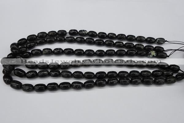 CAE15 15.5 inches 8*12mm egg-shaped astrophyllite beads wholesale