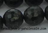 CAE42 15.5 inches 20mm faceted round astrophyllite beads wholesale