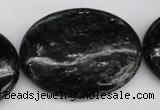 CAE63 15.5 inches 30*40mm oval astrophyllite beads wholesale