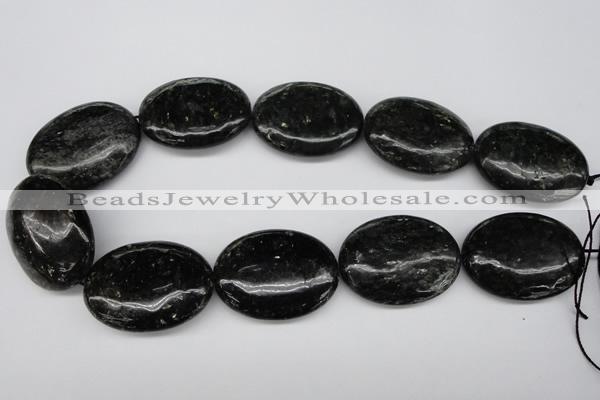 CAE63 15.5 inches 30*40mm oval astrophyllite beads wholesale