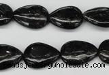 CAE68 15.5 inches 13*18mm flat teardrop astrophyllite beads wholesale