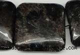 CAE85 15.5 inches 35*35mm square astrophyllite beads wholesale