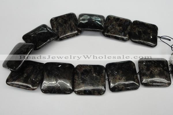 CAE85 15.5 inches 35*35mm square astrophyllite beads wholesale