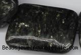 CAE96 15.5 inches 30*40mm rectangle astrophyllite beads wholesale