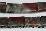 CAF01 15.5 inches 13*18mm rectangle African bloodstone beads