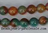 CAG1000 15.5 inches 10mm round rainbow agate beads wholesale