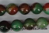 CAG1003 15.5 inches 14mm round rainbow agate beads wholesale