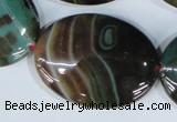 CAG1027 15.5 inches 30*40mm oval rainbow agate beads