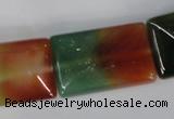CAG1054 15.5 inches 20*30mm rectangle rainbow agate beads
