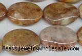 CAG1094 15.5 inches 18*25mm oval Morocco agate beads wholesale