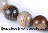 CAG143 14mm round madagascar agate gemstone beads Wholesale