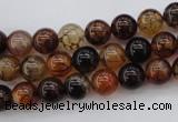 CAG1440 15.5 inches 8mm round dragon veins agate beads