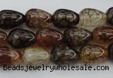 CAG1447 15.5 inches 10*14mm teardrop dragon veins agate beads