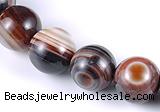 CAG148 13mm smooth round madagascar agate stone beads Wholesale