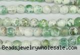 CAG1501 15.5 inches 6mm faceted round fire crackle agate beads