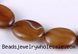 CAG154 15*20mm oval madagascar agate gemstone beads Wholesale