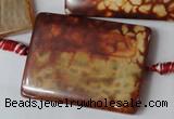 CAG1587 15.5 inches 30*40mm rectangle fire crackle agate beads