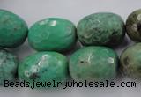 CAG1609 15.5 inches 15*20mm faceted drum green grass agate beads