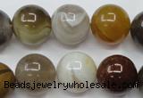 CAG1826 15.5 inches 16mm round Chinese botswana agate beads