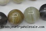 CAG1827 15.5 inches 18mm round Chinese botswana agate beads