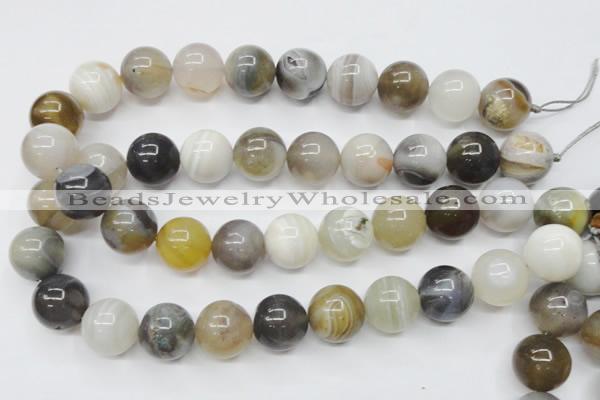 CAG1827 15.5 inches 18mm round Chinese botswana agate beads