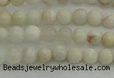 CAG1894 15.5 inches 4mm round grey agate beads wholesale