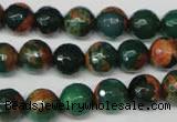 CAG2223 15.5 inches 10mm faceted round fire crackle agate beads