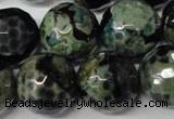 CAG2288 15.5 inches 20mm faceted round fire crackle agate beads