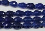 CAG2302 15.5 inches 8*12mm faceted teardrop agate gemstone beads