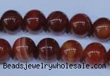 CAG2323 15.5 inches 10mmround red line agate beads wholesale