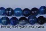 CAG2343 15.5 inches 10mm round blue line agate beads wholesale