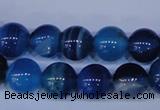 CAG2344 15.5 inches 12mm round blue line agate beads wholesale