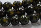 CAG236 15.5 inches 12mm round dragon veins agate gemstone beads