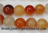 CAG2375 15.5 inches 12mm round red agate beads wholesale