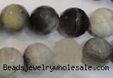 CAG2425 15.5 inches 14mm faceted round Chinese botswana agate beads