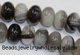 CAG2432 15.5 inches 10*14mm rondelle Chinese botswana agate beads