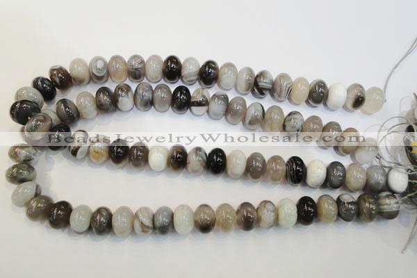 CAG2432 15.5 inches 10*14mm rondelle Chinese botswana agate beads