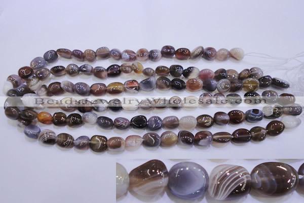 CAG2771 15.5 inches 8*12mm nuggets botswana agate beads wholesale